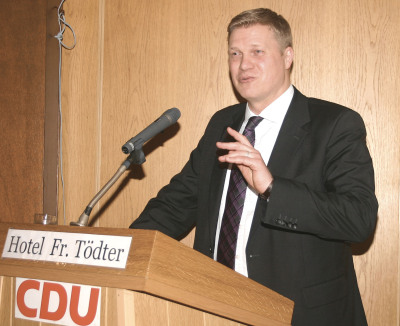 Wollen die Nummer 1 in Niedersachsen bleiben: Für den Kommunalwahlkampf motivierte Generalsekretär Ulf Thiele die CDU-Mitglieder in Neuenkirchen.