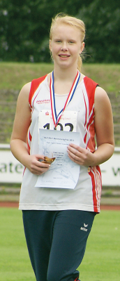 Mit Silbermedaillen dekoriert:  Temke Hector vom TV Jahn Walsrode holte bei den Landesmeisterschaften gleich zweimal Edelmetall. 
