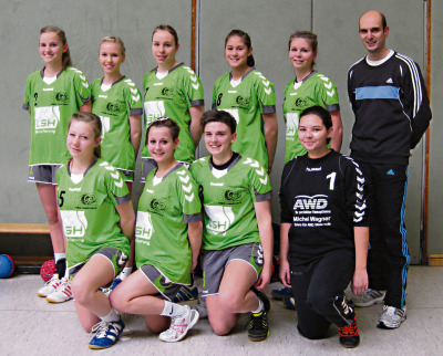 Siegreich:  Die Mädchen-Handballmannschaft des Gymnasiums Walsrode (Bild) sicherte sich beim Schulsportwettbewerb „Jugend trainiert für Olympia“ den Bezirkstitel und qualifizierte sich für den Landesentscheid.