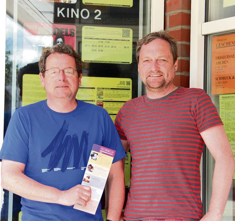 „Wir lassen uns nicht verbiegen“: Andreas Noll (links) und Thomas Eidt stellen das Programm für den Weltfilmclub zusammen.