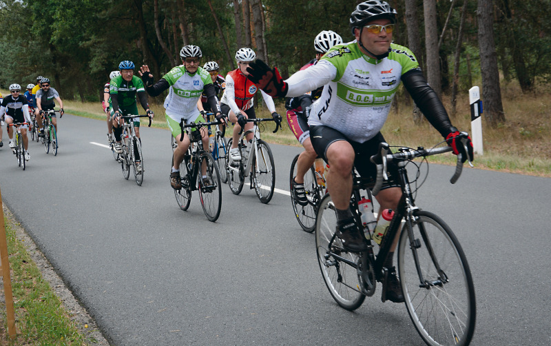 Gut gelaunt unterwegs: Insgesamt 566 Aktiven traten am Wochenende bei den Radtouren der SG Bomlitz-Lönsheide in die Pedale.