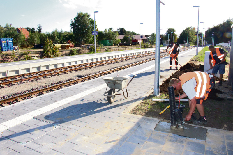 Seit Sonnabend, 30. April, ist auf der Strecke RB38 Hannover-Buchholz/Nordheide im Abschnitt zwischen Soltau und Walsrode wegen Bauarbeiten kein Zug mehr gerollt (Bild: Bahnhof Dorfmark).
