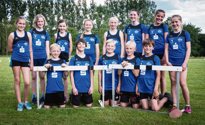 Die erfolgreiche U14- Mannschaft der Kinderleichathletikgruppe des TV Jahn Walsrode beim Training in der Sommersaison. Foto: Archiv