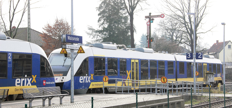 Schuldzuweisungen unbegründet: Die Erixx GmbH trifft nach Angaben der Landesnahverkehrsgesellschaft keine Schuld an den vielen Zugausfällen im sogenannten Heidekreuz. Vielmehr liegt dies an der monatelangen Vollsperrung der Strecke.  
