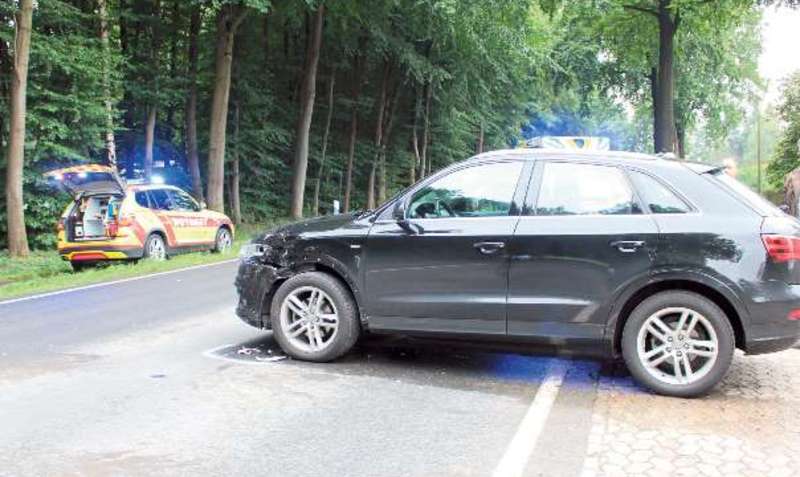 Zusammenstoß: Bei einem Wendemanöver übersah der Fahrer des Audis den herannahenden Kradfahrer. Foto: sw