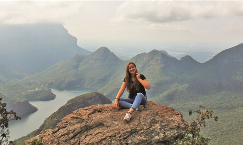Johanna Wehrs genießt ihre letzten Wochen in Südafrika. Ausflüge, auf denen sie die atemberaubende Natur erkundet, wie hier den Blyde River Canyon, gehören zum “Abschiedsprogramm”.