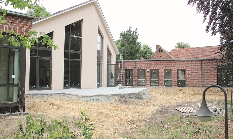 Bereit zur Einweihung: Am Sonnabend wird das neue Gemeindehaus in Ahlden mit einem Gottesdienst feierlich seiner neuen Bestimmung übergeben.mey