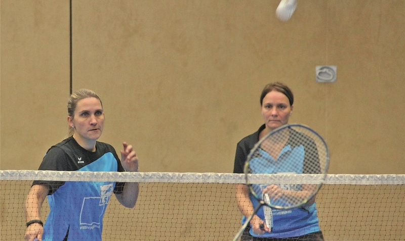 Makellos: Daniela Feldmann-Kahmann (links) und Tanja Knocks schraubten ihre Doppelbilanz auf 7:0 Siege bei 14:1 Sätzen hoch.mey