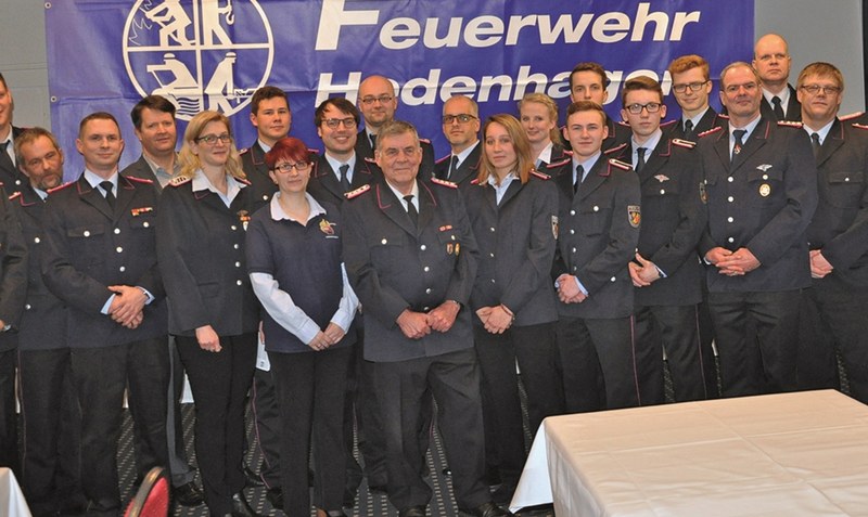 Ehrungen und Dank war bei der Versammlung zum Abschluss des Jahres 2019 bei den Hodenhagener Feuerwehrmitgliedern angesagt.