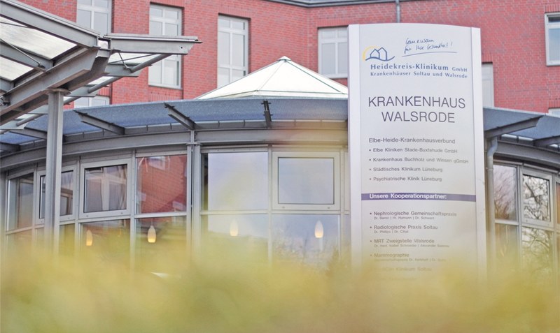 Ab Dienstag Testzentrum für Corona-Verdachtsfälle: Das Heidekreis-Klinikum in Walsrode. Foto: Heuer/WZ-Archiv