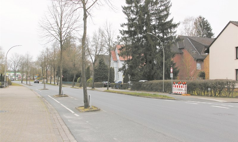 Ab heute ist die ein Teil der Hannoverschen Straße bis zum Kreisel gesperrt. Foto: Hachmeister
