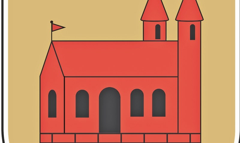 Das neue Wappen: Historiker Thorsten Neubert-Preine hat bei seinem Entwurf für das neue Walsroder Stadtwappen auf eine rote Kirche auf goldenem Grund gesetzt, dazu ein Mühlenrad und ein Flusslauf als verbindende Elemente. Fotos: Stadt Walsrode