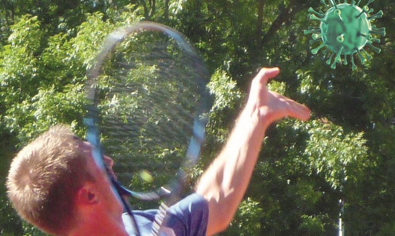 In Zeiten von Corona und der dadurch herrschenden Beschränkungen haben fast alle hiesigen Tennis-Teams zurückgezogen. Foto: dietmaha/pixabay, Montage: WZ