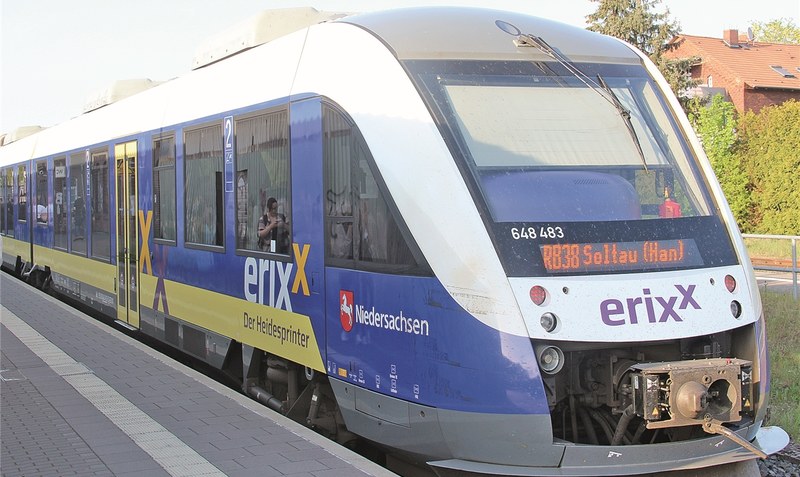 Mit dem Erixx für sechs Euro nach Hannover, inklusive Weiterfahrt mit Straßen- und U-Bahn - das ist ab sofort mit dem “Spar-Ticket” möglich. Foto: WZ-Archiv/Meyland