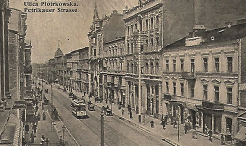 Bolesław Skrok lebte vor seiner Inhaftierung in Lodz (von 1940 bis 1945 Litzmannstadt), einer Industriestadt mit vielen Tuchfabriken. Foto: Ansichtskarte 1915