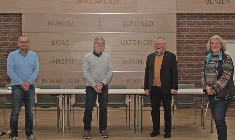 Intensiv mit dem Zahlenwerk für 2021 beschäftigt: Die SPD-Fraktion im Walsroder Stadtrat um (von links) Jörg Schoechert, Hans-Henning Meyer, Kurt Kastenschmidt und Christel Stelter möchte einen Schwerpunkt auf soziale Gerechtigkeit legen.