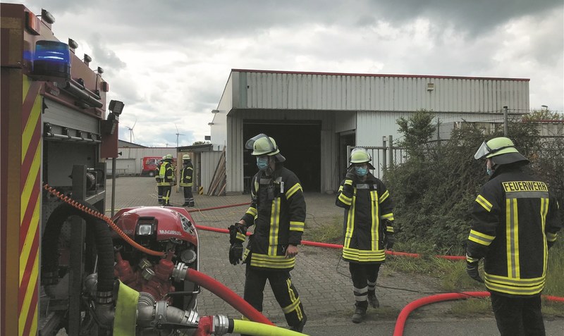 Unbekannte Schadenshöhe: Die Feuerwehr konnte den Brand schnell löschen. Foto: Polizei Schwarmstedt
