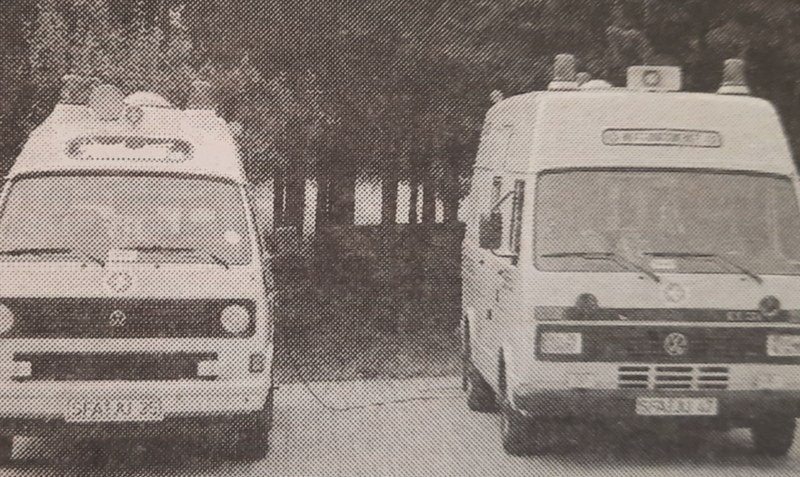 4. Juli 1996: Für die Rethemer Rettungswache gibt es bereits Vereinbarungen über kreisübergreifende Einsätze. Fotos: WZ-Archiv