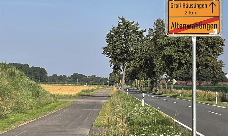 Fertiggestellt: Der Radweg entlang der L 159. Foto: Samtgemeinde Rethem