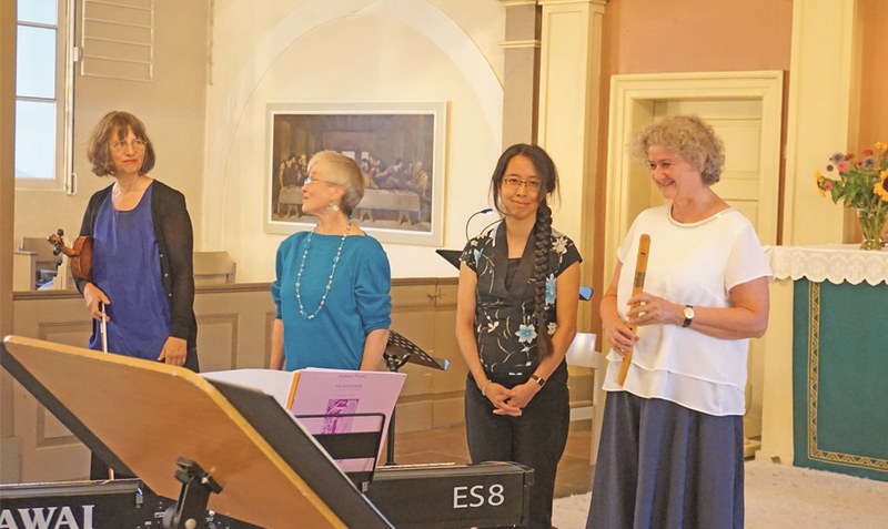 Bewiesen ihr Können: Eva Politt, Margarete Jobmann, Yo Hirano und Elisabeth Schwanda (von links). Foto: Hamann