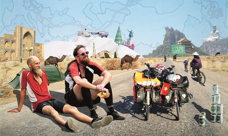 Matthias Schneemann “Keule” (links) und Tobias John “Otti” auf ihrer Reise durch die Länder. Foto: Capitol Theater