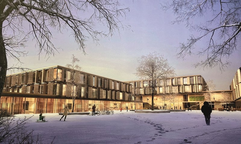 So könnte das neue Krankenhaus laut Architektenentwurf mal aussehen. Foto: WZ-Archiv
