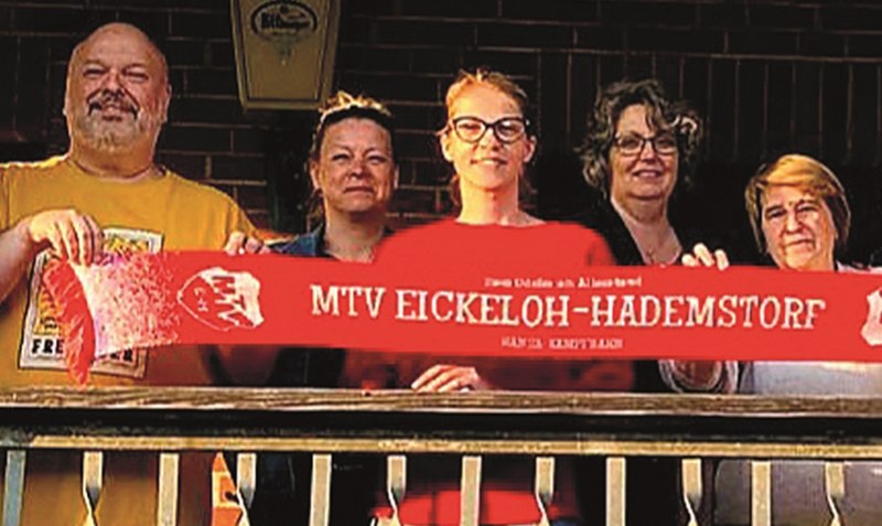 Der Förderverein des MTV Eickeloh-Hademstorf wurde gegründet. Im Vorstand sind (v.l.): Stefan Schwarz, Ute Liedtke, Jeanette Feldmann, Gitta Schwarz, Sonja Meyer, Henrik Rode und Daniel Schlidt. Foto: MTV E-H