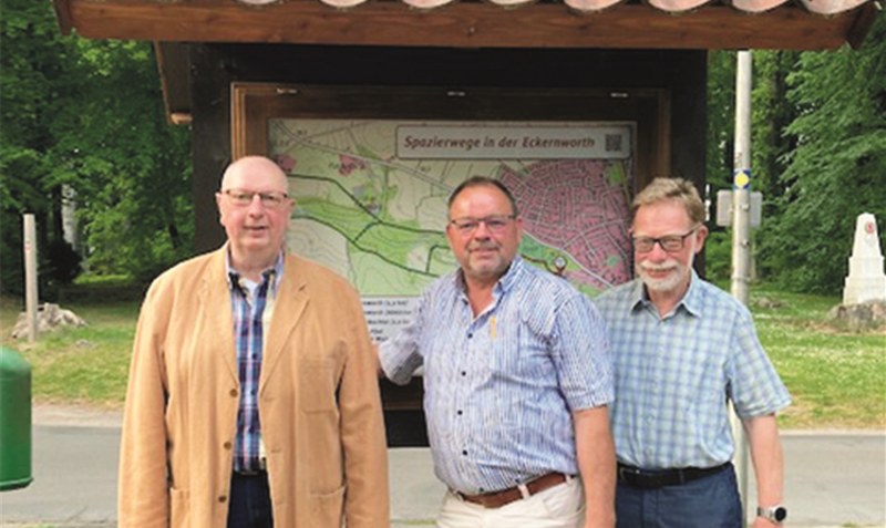 Der alte und neue Vorstand: Manfred Wenzel, Udo Fuhrhop und Hans-Jürgen Koch (von links). Foto: Förderverein Tourismus