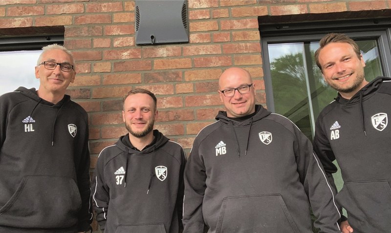 Sehen interne Trainerlösung als positiven Neuanfang: Fulde-Stellichtes Hartwig Lütjens, Daniel Waldhaus, Mario Bessel und Arne Buchholz (von links). Foto: FG