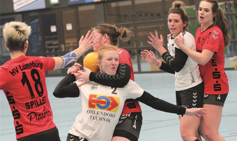 Positiven Trend fortsetzen: Die Handball-Oberliga-Damen der HSG Heidmark (am Ball Julia Rosemann) wollen sich auch im Heimspiel gegen Germania List behaupten. WZ-Archivfoto: Künning